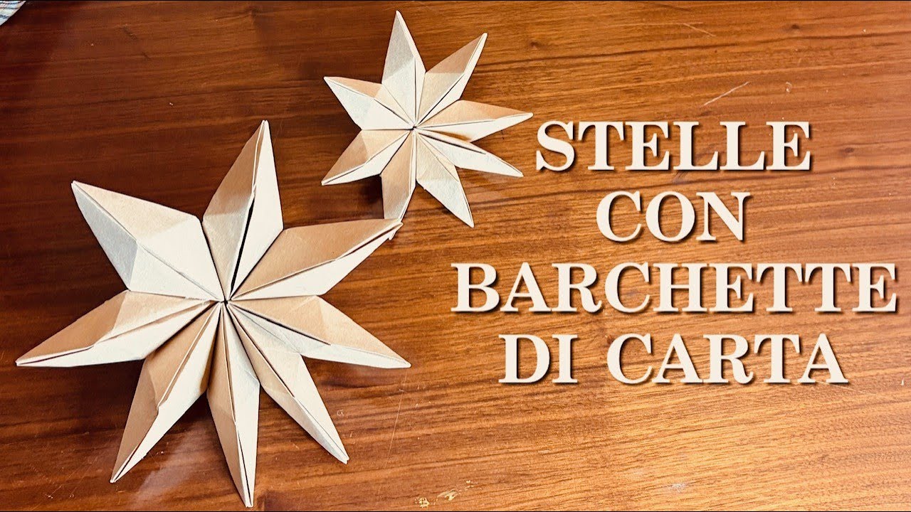 STELLA DEL NATALE CON BARCHETTE (decorare casa in modo FACILISSIMO ) - Arte per Te