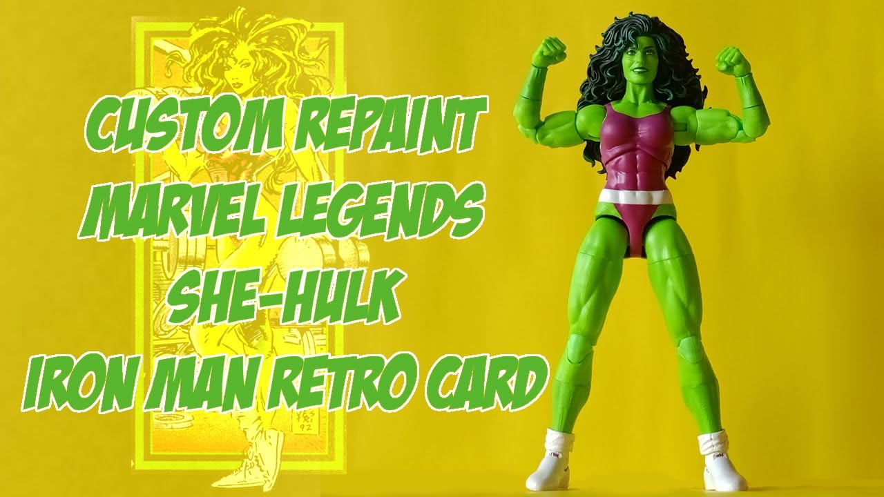 Custom Showcase Ep. CS048 | Custom repaint Marvel Legends Iron Man retro card She-Hulk