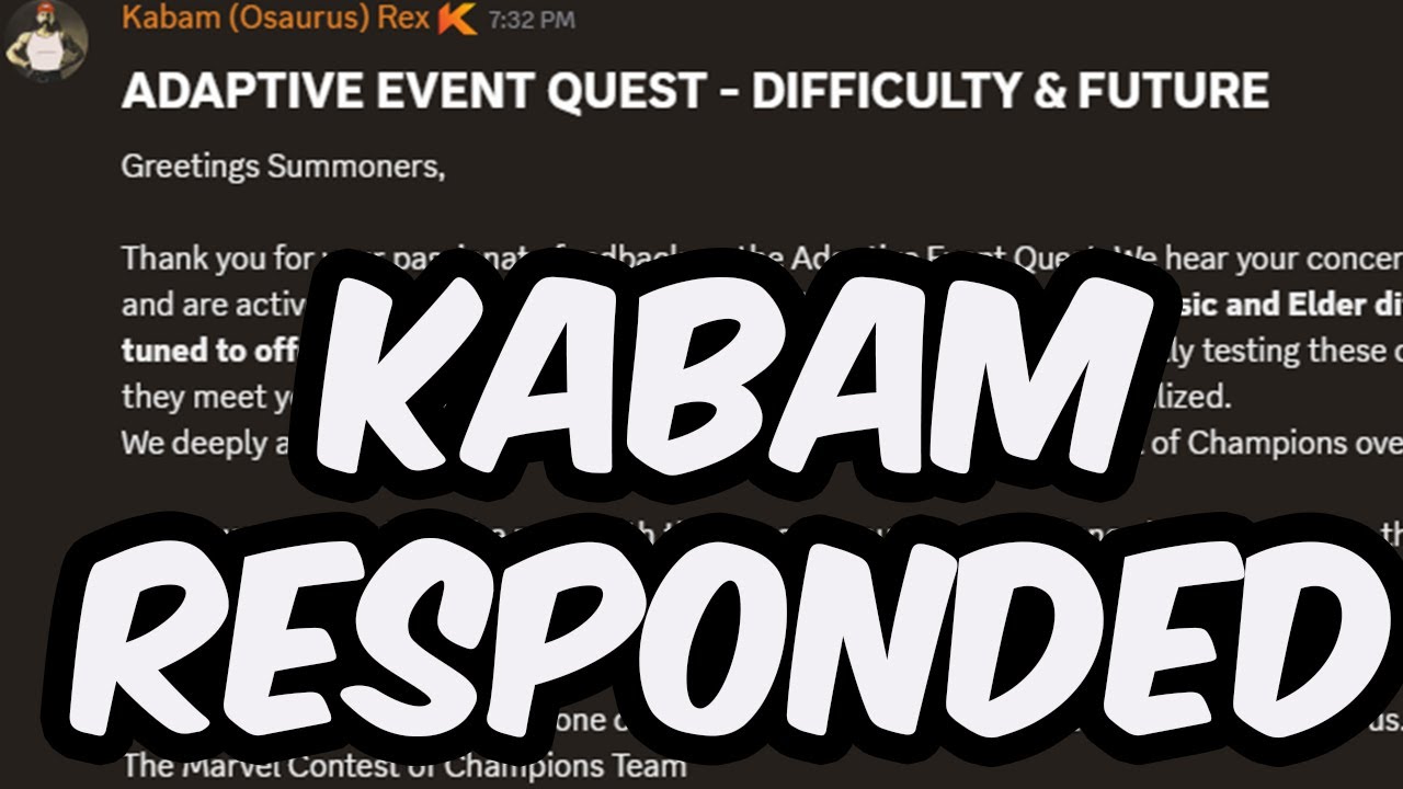 Kabam Have Responded To Monthly Event Quest Backlash - Marvel Contest of Champions