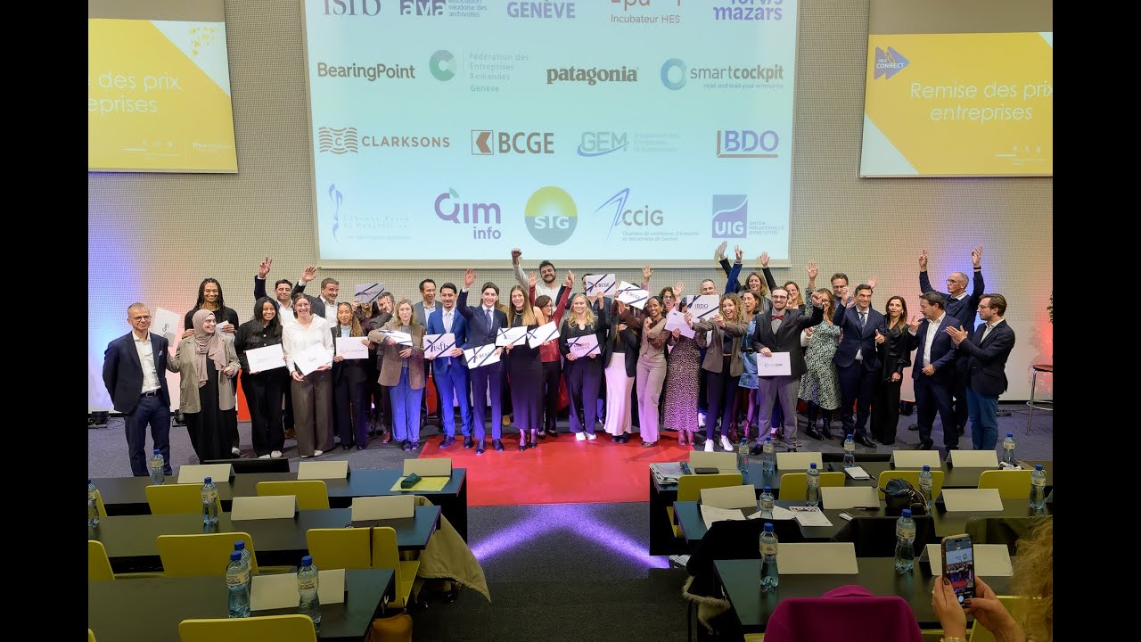 Présentation de la remise des prix entreprises dans le cadre du HEG-Connect, le 15 octobre 2025