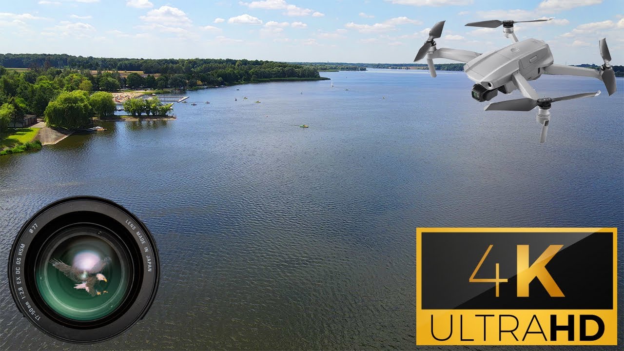 Jezioro Łąka [4K Polska - Śląsk dronem] DJI Mavic Air 2