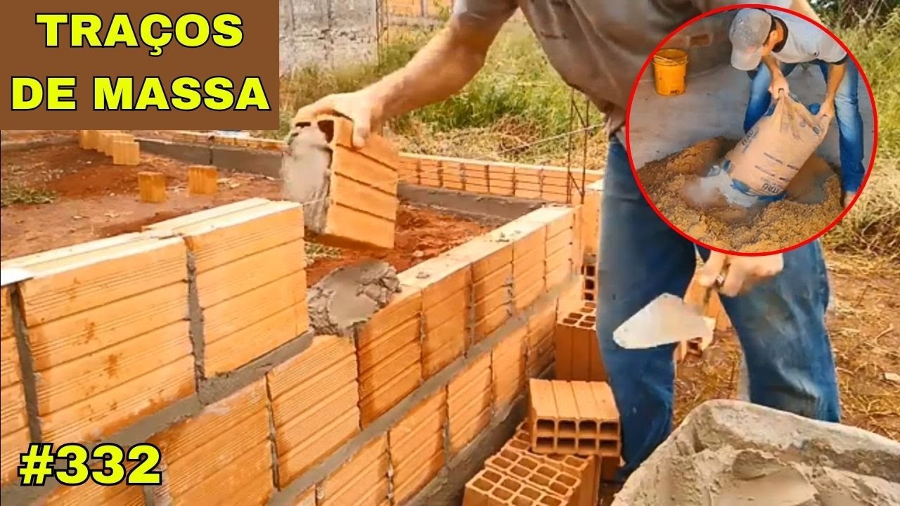 #332- Traços de massa na construção civil
