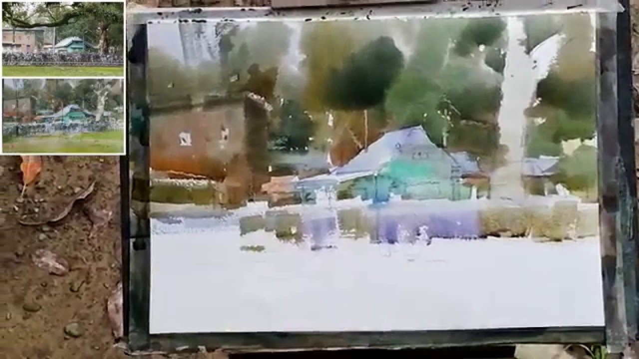 20160118楊治瑋老師台灣大學寫生  Watercolor Demonstration by Jyh-Woei Yang