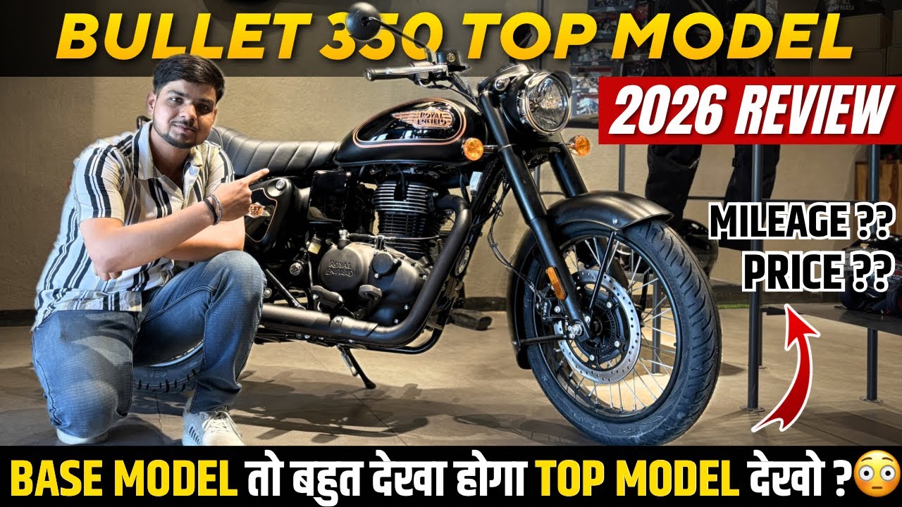 2026 Royal Enfield Bullet 350 Top Model Full Review🥳| New On Road Price,Mileage & Features