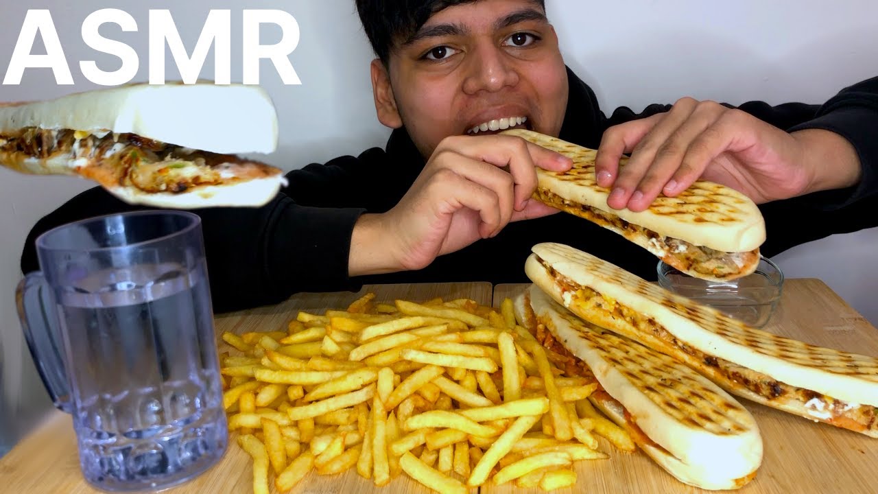 CHICKEN STEAK & KEBAB STEAK PANINI MUKBANG ASMR UK ¦ *REAL EATING SOUNDS*