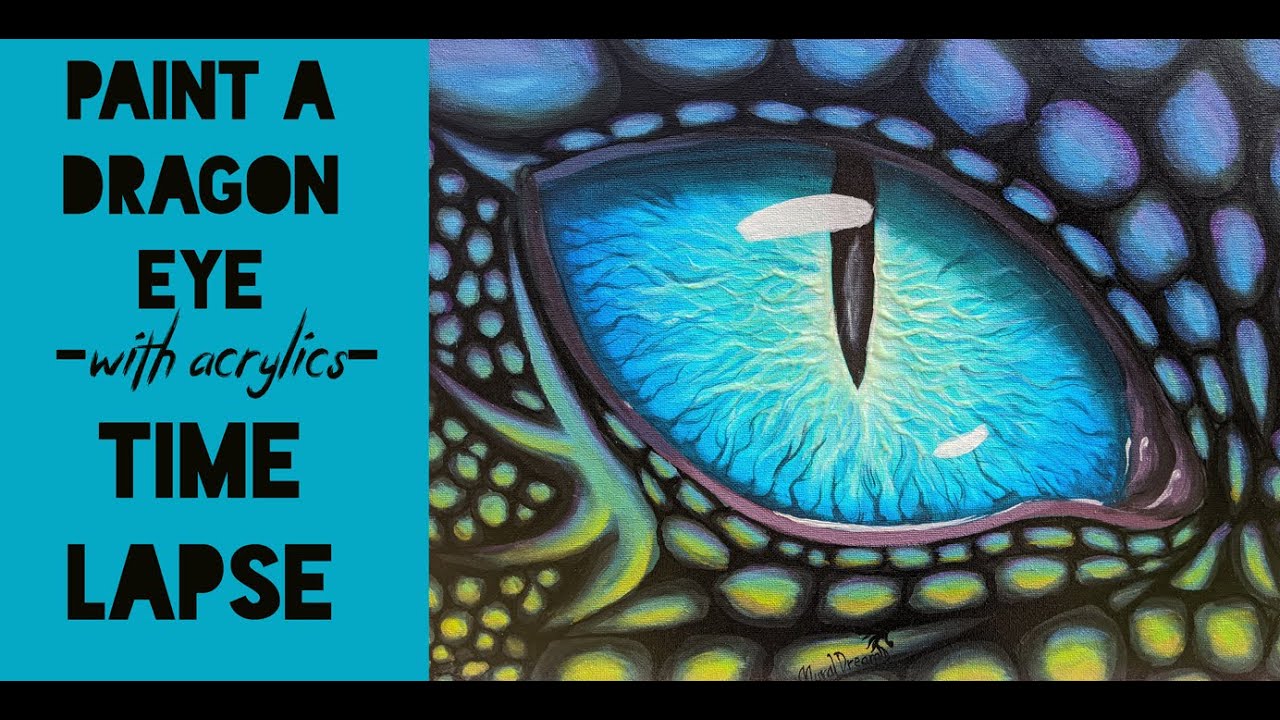 Dragon eye/Acrylic painting/Satisfying time lapse #withme