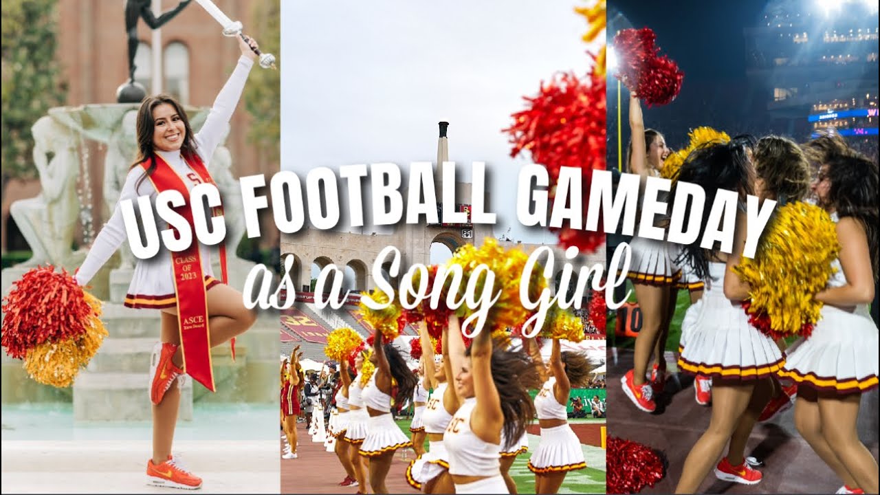 USC Gameday with a Song Girl