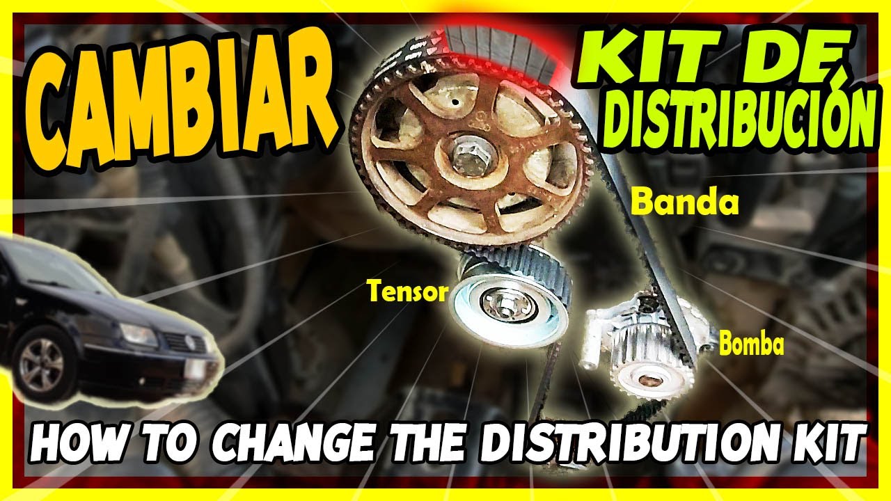 CAMBIAR KIT distribución: CORREA, BOMBA de AGUA, TENSOR Jetta A4, clasico, bora, golf - Lordonbest