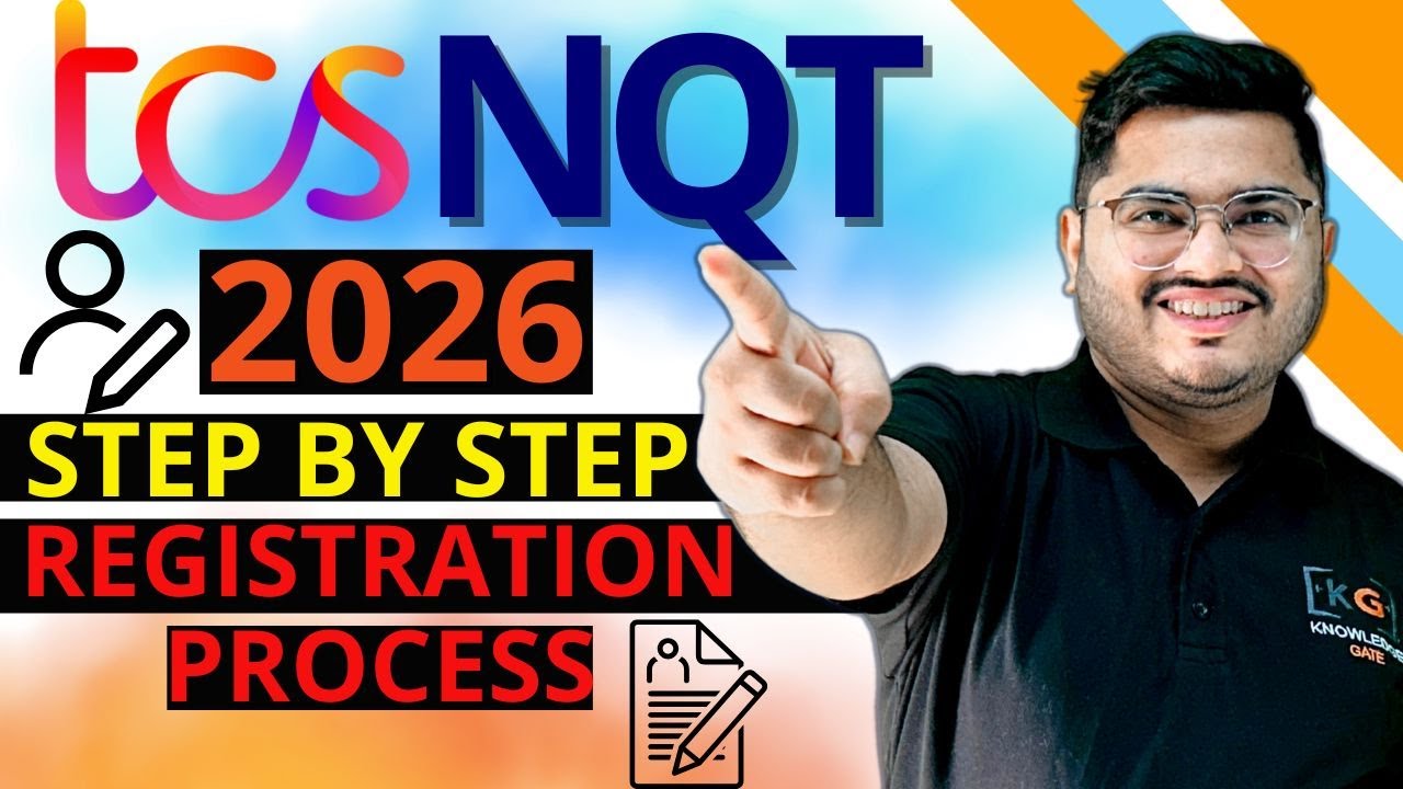 TCS NQT & TCS Ignite Smart Hiring 2026 FREE Registration Process | TCS NextStep Registration 2026