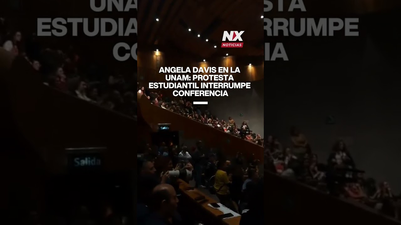 Angela Davis en la UNAM: protesta estudiantil interrumpe conferencia
