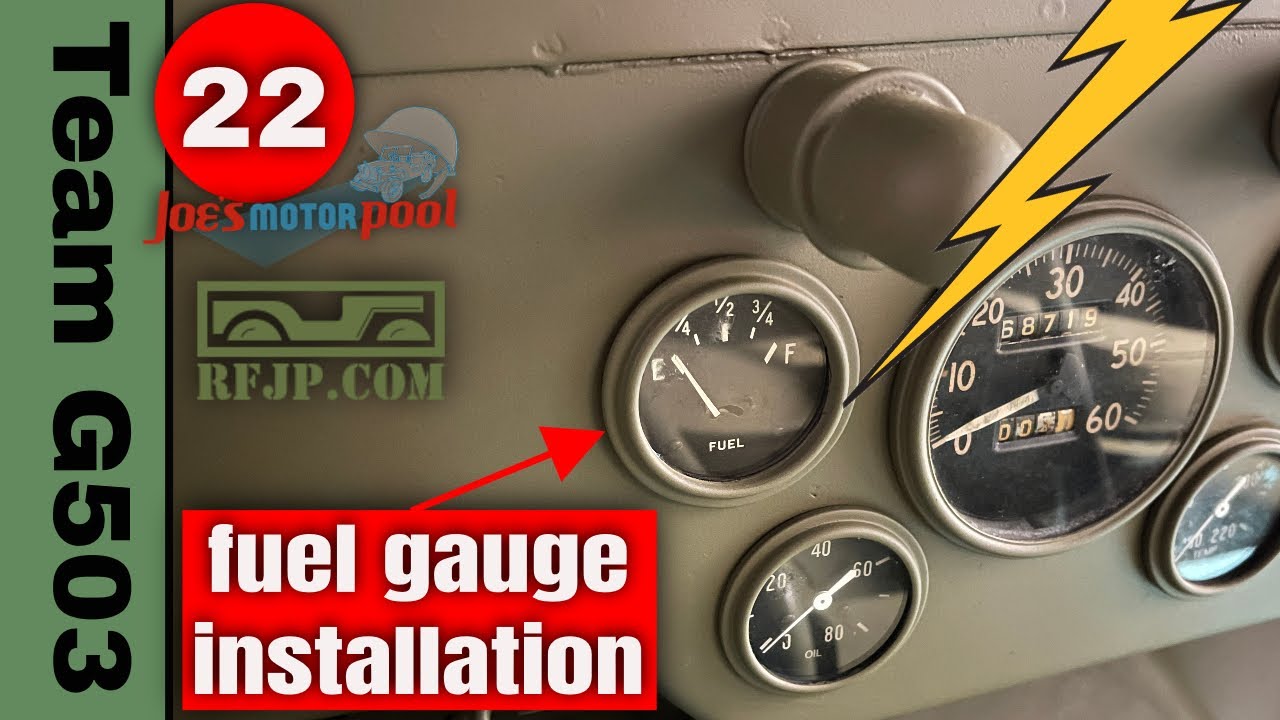 G503 Fuel Gauge Installation (Electric Part 22) Willys MB Ford GPW