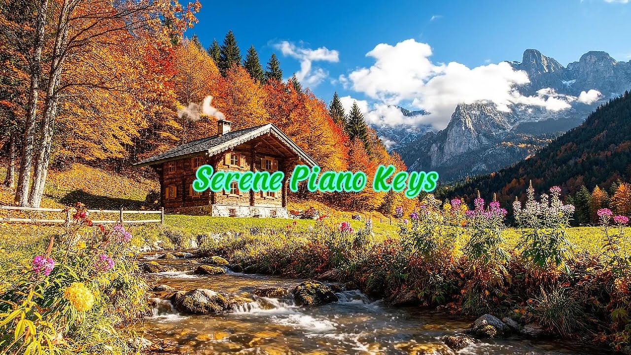 Deep focus with serene piano keys calming study music