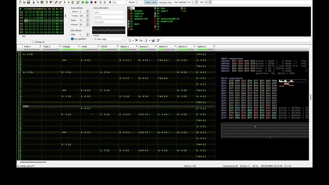 おだやかなもり / Calm Forest (Famitracker ver.) From my own game 