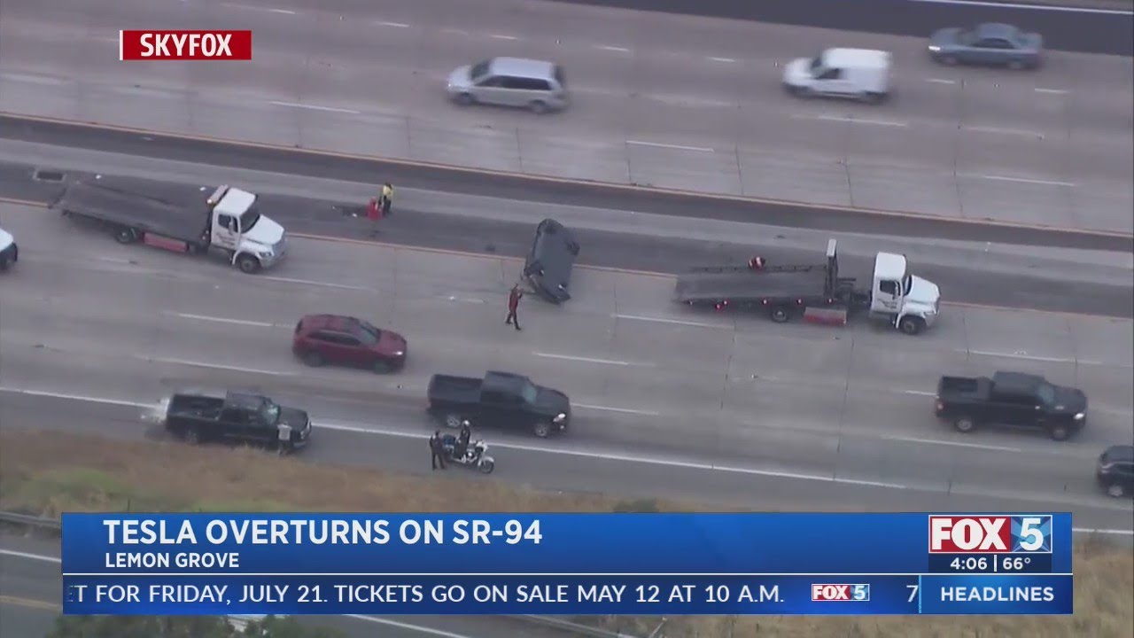 Tesla Overturns on SR-94