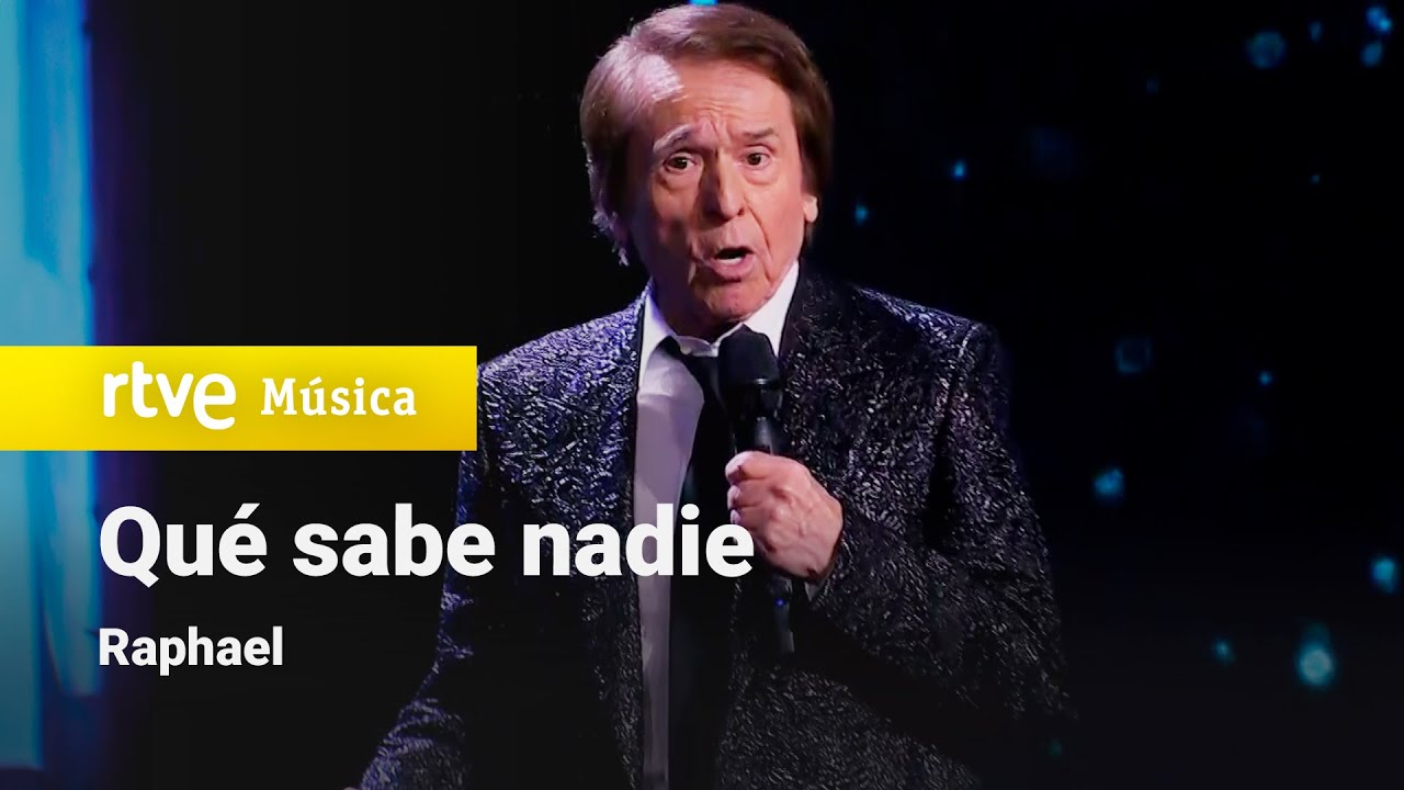 Raphael – “Qué sabe nadie” (Gala Homenaje a María Teresa Campos)