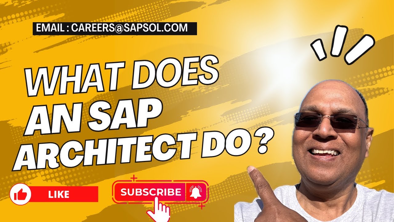 What are the tasks of an SAP architect . #sap #architect