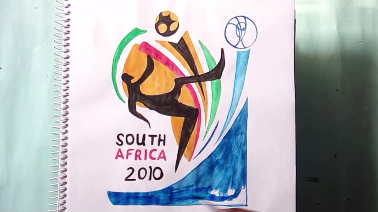 How to draw the FIFA world cup 2010 south africa logo