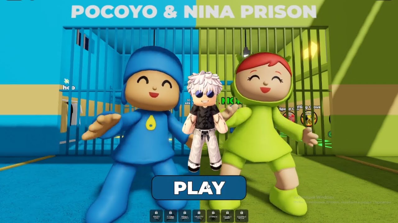 POCOYO & NINA PRISON RUN! 🚓💥 Obby Escape | Roblox Gameplay