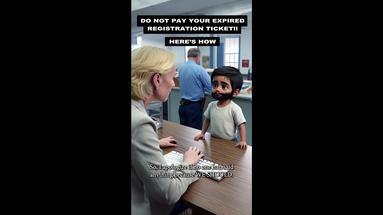 Don't pay your expired registration ticket