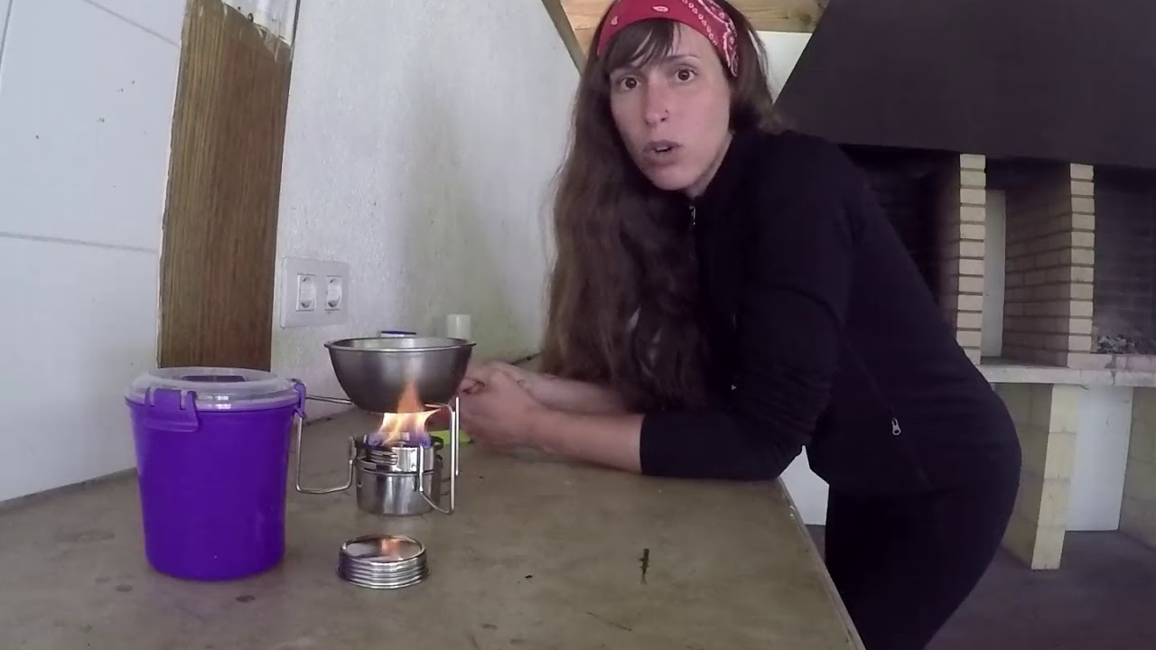 Mi hornillo favorito para la montaña: quemador de alcohol Tatonka