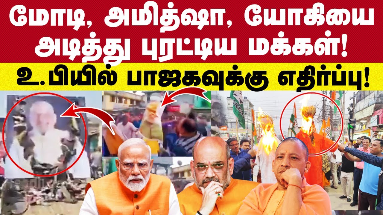 உ.பி-யில் பாஜகவுக்கு எதிராக கிளம்பிய மக்கள் | மோடி, அமித்ஷா, யோகிக்கு ஆப்பு | BJP fails |  Modi