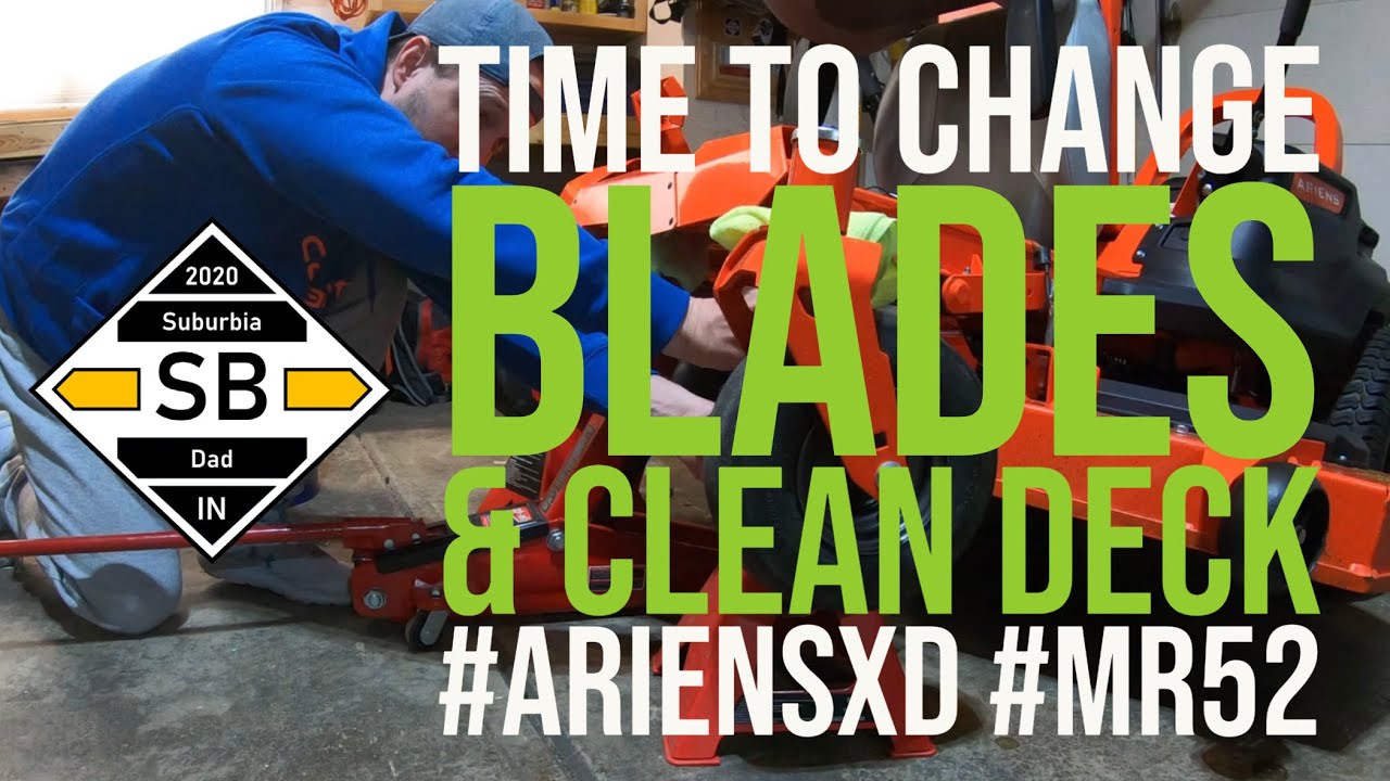 Time to Change Blades and Clean Deck on Zero Turn #AriensXD #Mr52