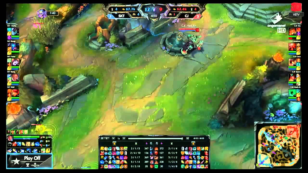 LCK 2015 - Playoffs 2 (BO5): CJ Entus vs SKT T1 Game 4