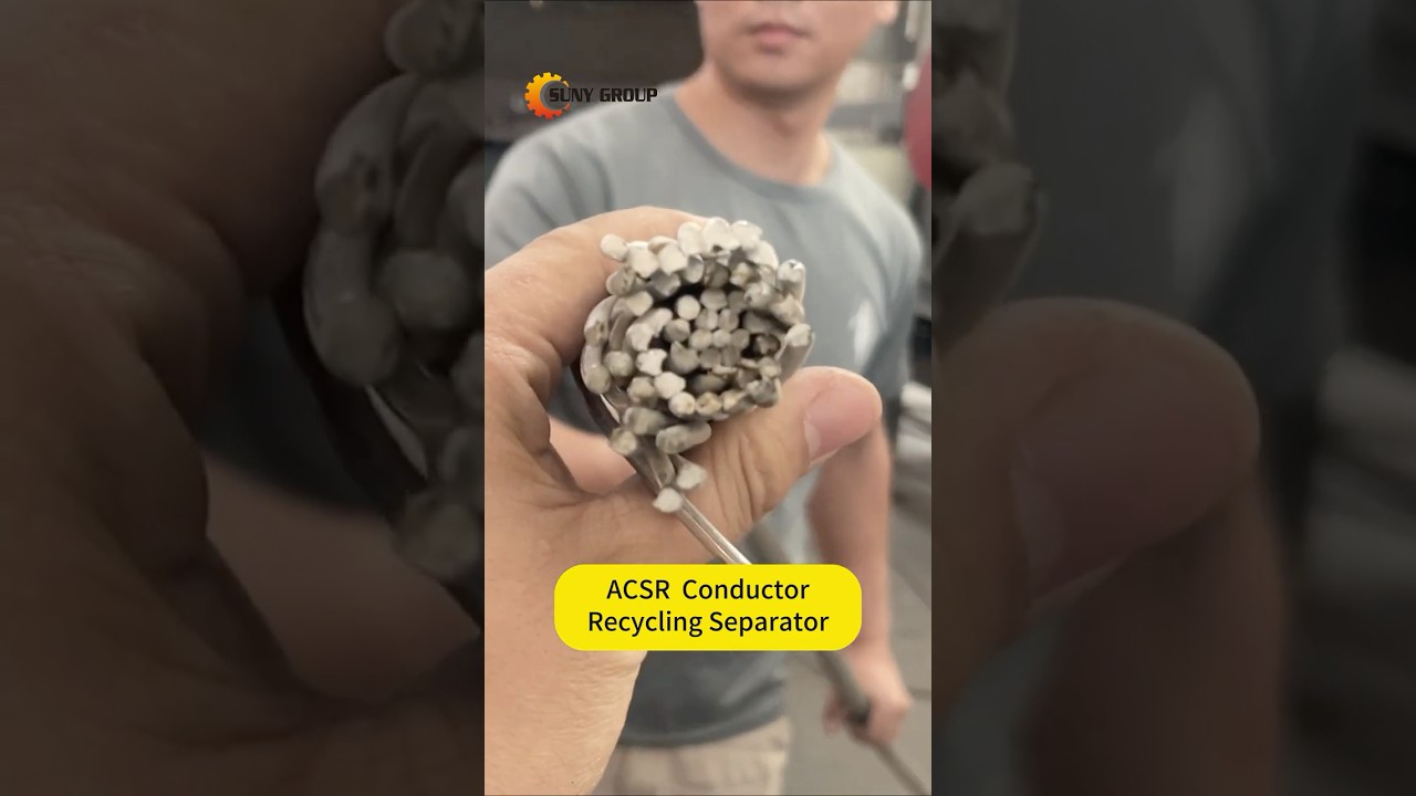 ACSR conductor recycling separator #ACSRrecycling #ACSRseparator #ACSRwirerecycling
