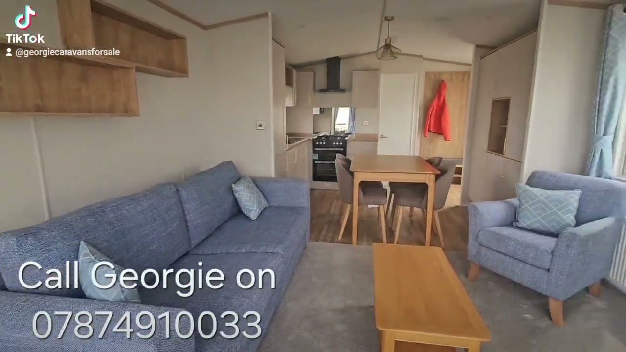 BARGAIN ALMOST NEW STATIC CARAVAN FOR SALE WITH BLUE ANCHOR LEISURE