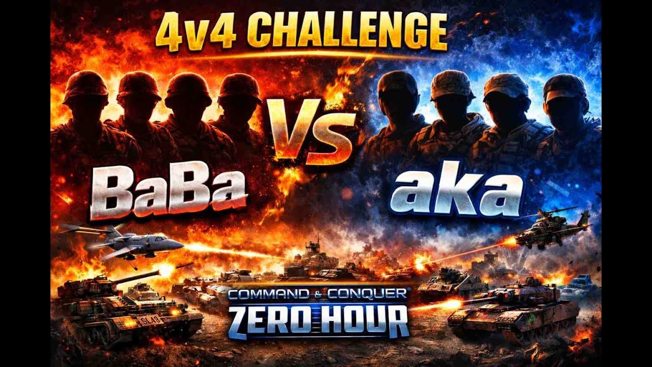 4v4 CHALLENGE | BaBa vs aka 🔥 | AKABOLONY SPONSORED | C&C Zero Hour