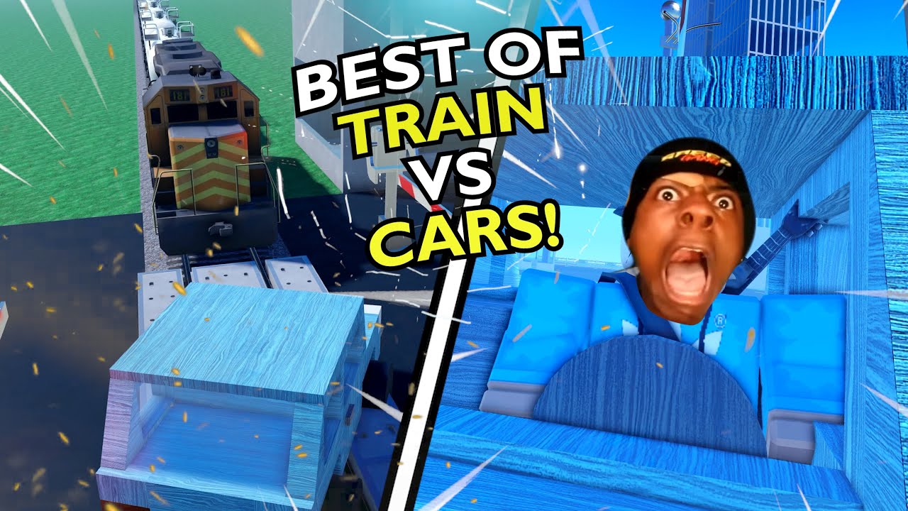 Best Of Train Vs Cars 2025! (Roblox)