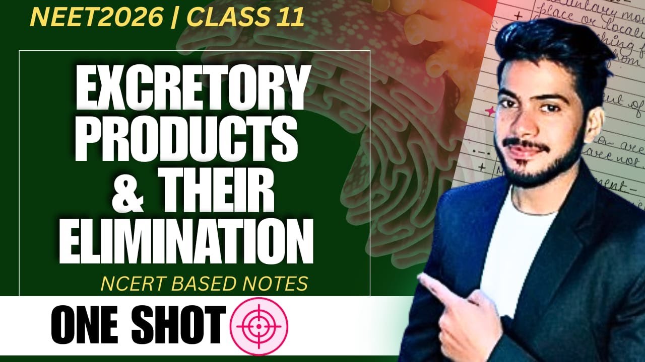 EXCRETORY PRODUCTS AND THEIR ELIMINATION  - ONE SHOT |  NEET  EXAM  