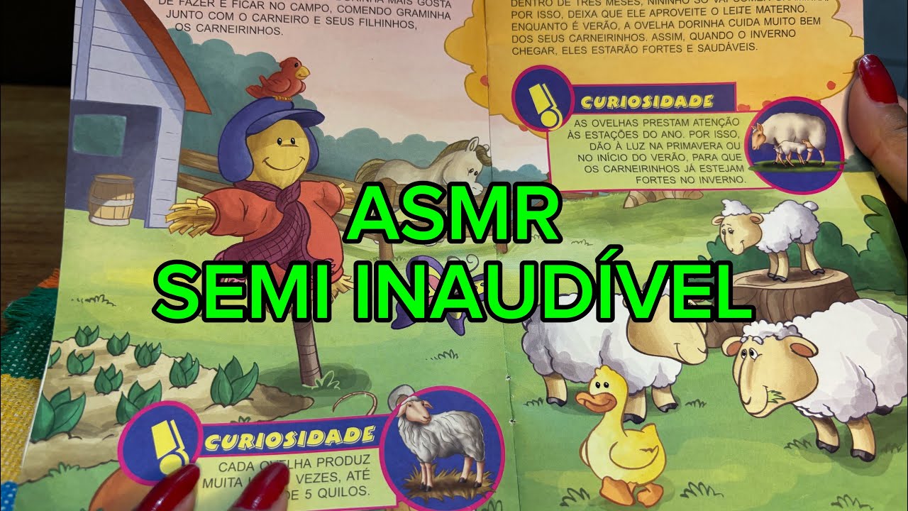 ASMR SEMI INAUDÍVEL - Leitura