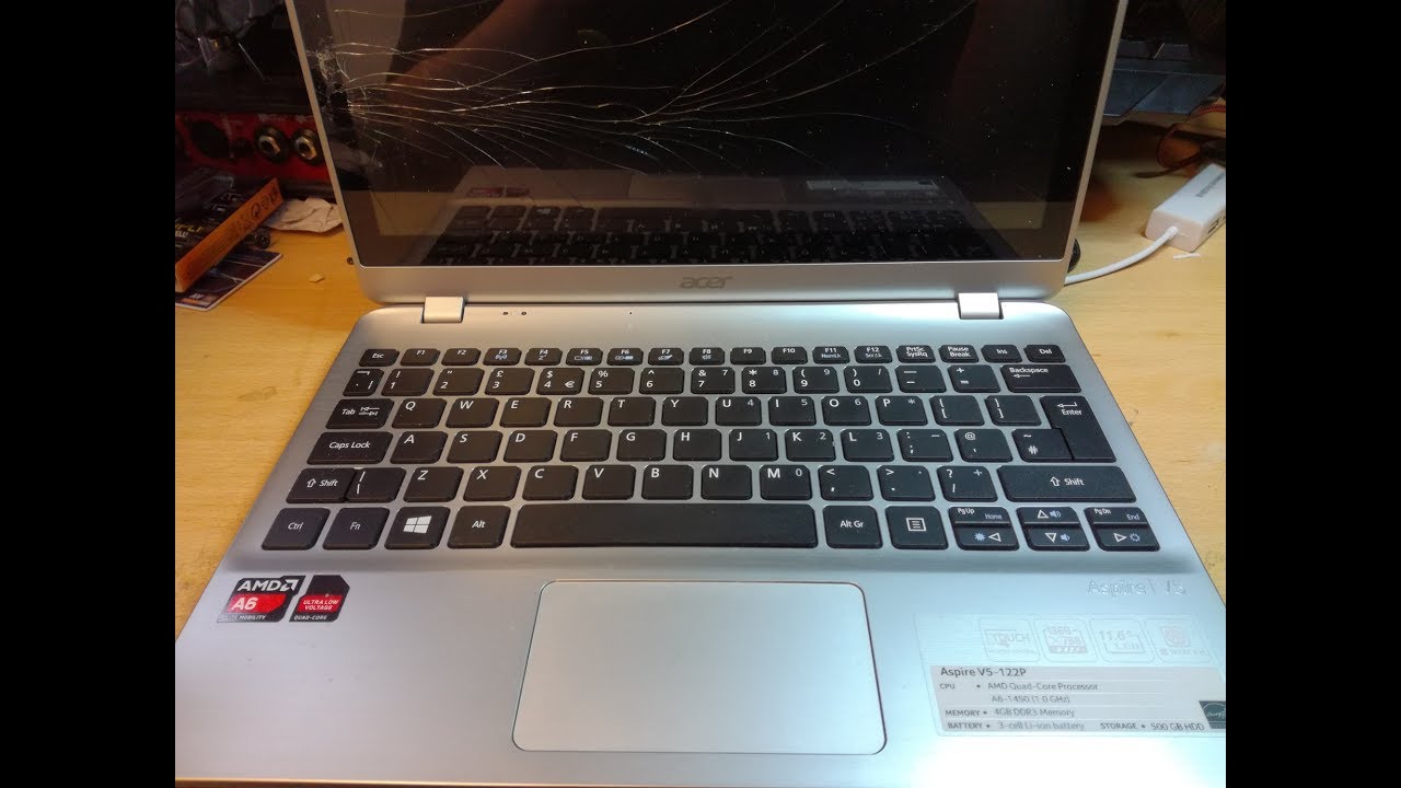 Acer Aspire V5-122P Replace Damaged Screen and Digitizer