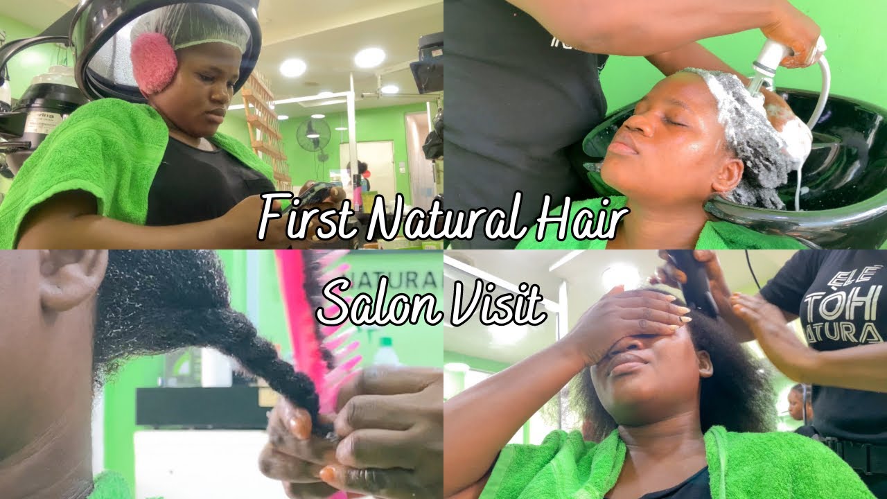 My First Natural Hair Salon Visit | Full 4c Hair Washday | Deep Moisture & Protein Treatment