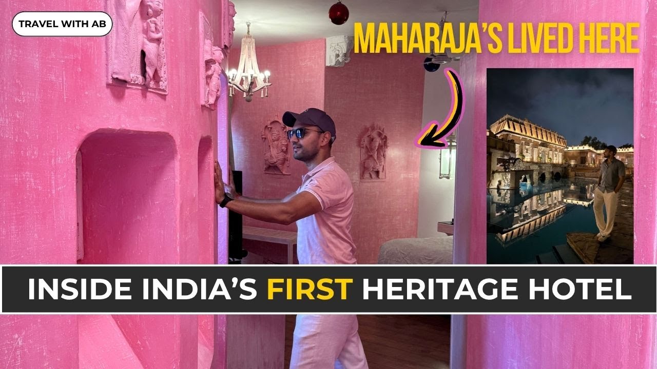 Experienced Royal Luxury at India's first Heritage Palace hotel | Ajit Bhawan Hotel tour