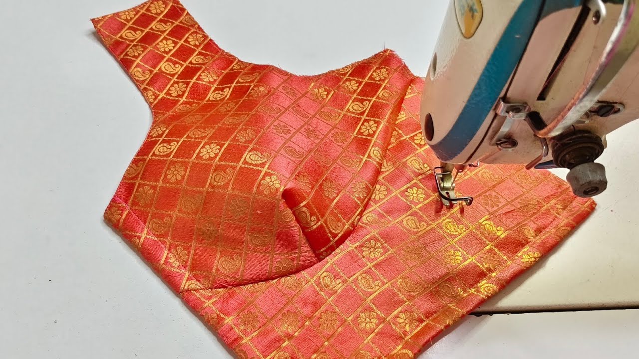 Round Cut Belt Blouse Cutting and Stitching | Round Belt Blouse Cutting Easy Method
