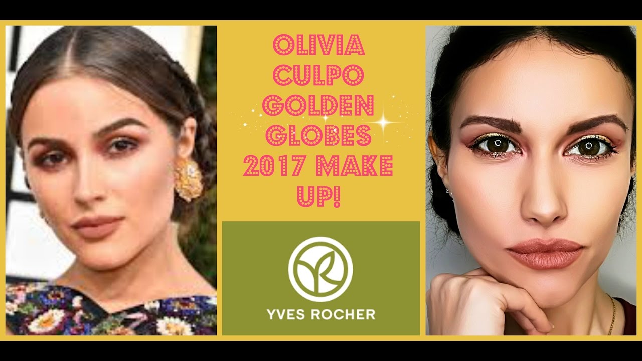 Olivia Culpo golden globes 2017 make up! collab. Yves Rocher