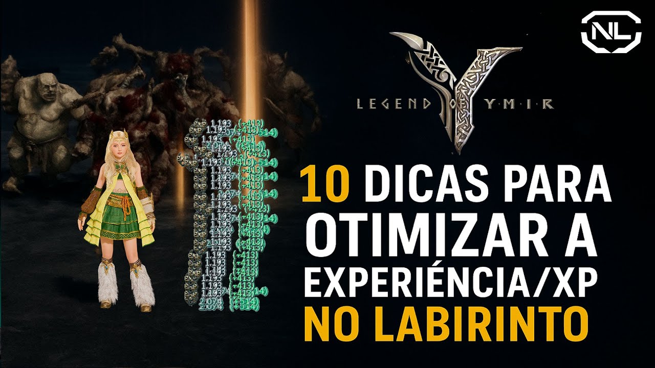SUBA DE NÍVEL RÁPIDO! 10 TRUQUES de XP no LABIRINTO – Legend of Ymir
