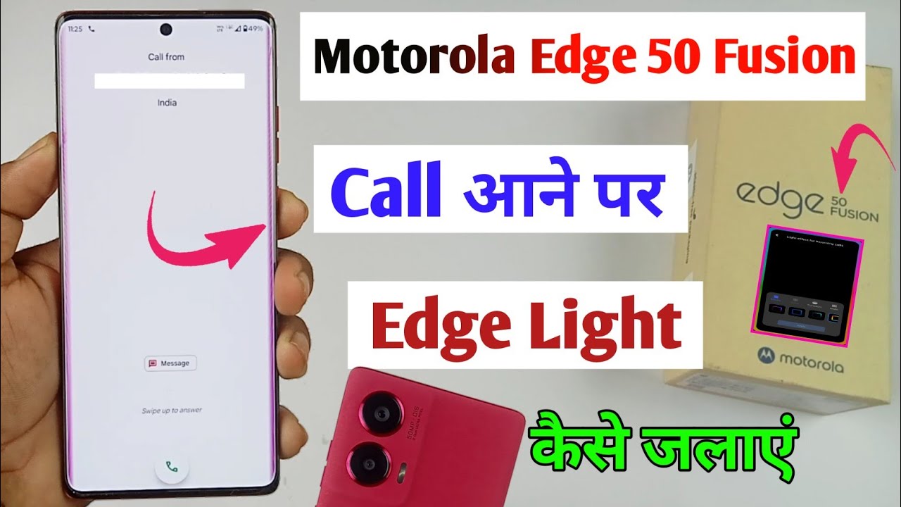 motorola edge 50 fusion me edge light kaise lagaye/how to set edge lighting in moto edge 50 fusion
