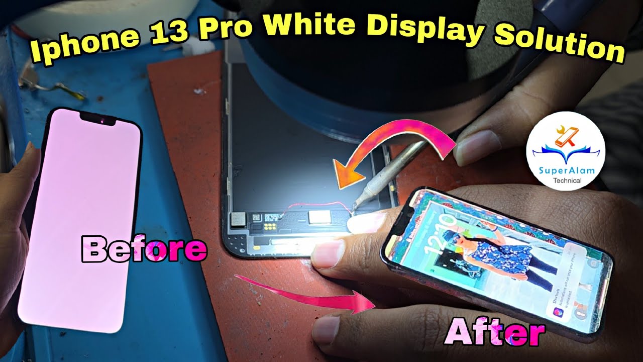 iphone 13 Pro White Display Solution | White Display Solution  @Superalamtechnical 