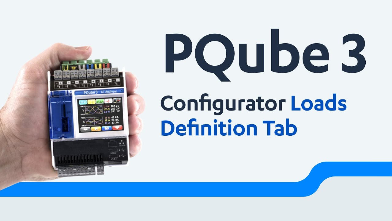 Powerside PQube 3 Power Analyzer Configurator Loads Definition Tab