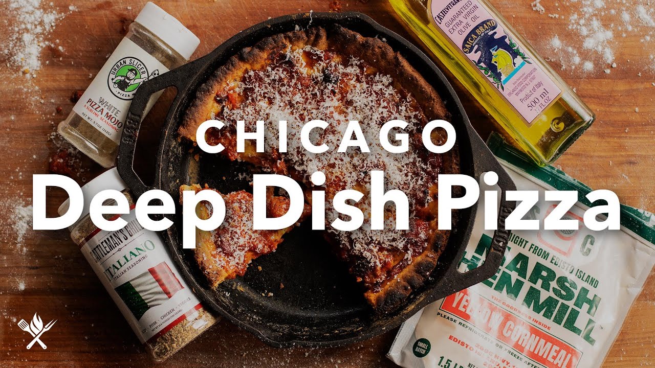 Chicago Deep Dish Pizza Done Right | Cast Iron Pan Technique