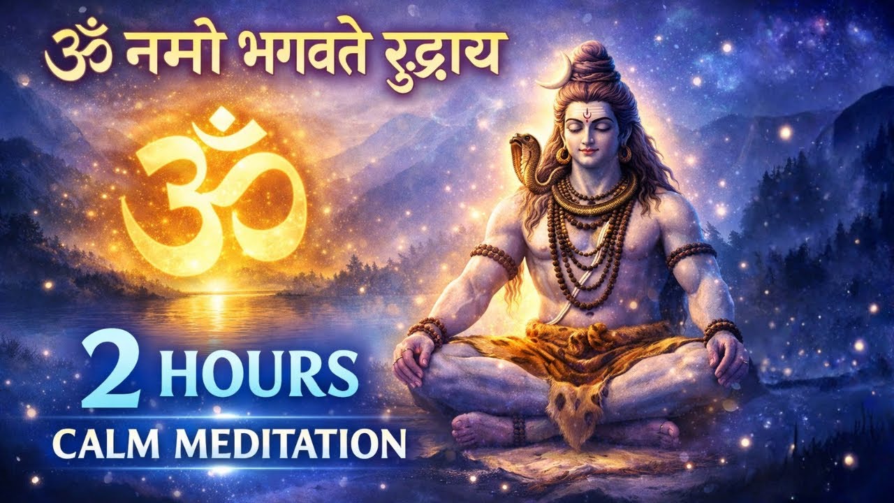 Om Namo Bhagwate Rudraya | 2 Hours Powerful Shiv Mantra Meditation | ॐ नमो भगवते रुद्राय | Mahadev