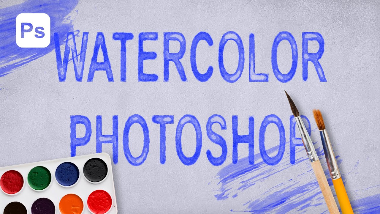 Watercolor Text Effect Photoshop Tutorial