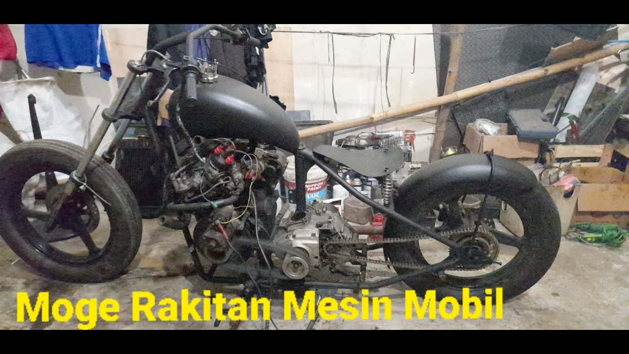 Motor moge Rakitan mesin Mobil Daihatsu 1000cc #motorcustomindonesia