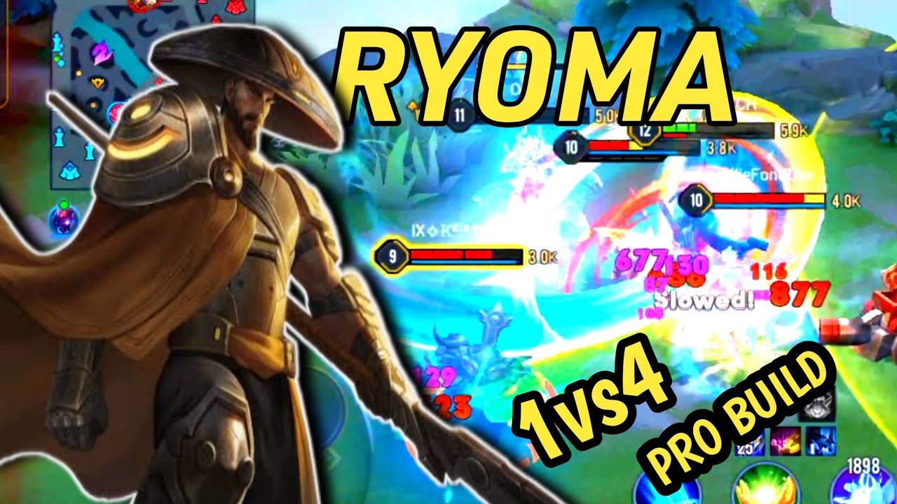 Ryoma best build and pro gameplay | aov | cot | rov | Li&ecirc;n Qu&acirc;n mobile | Thunder Zone ||