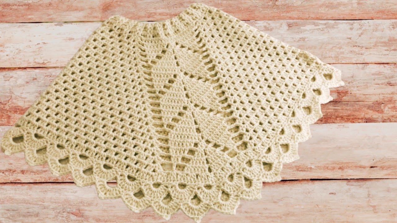 Pelerine / Poncho Crochê