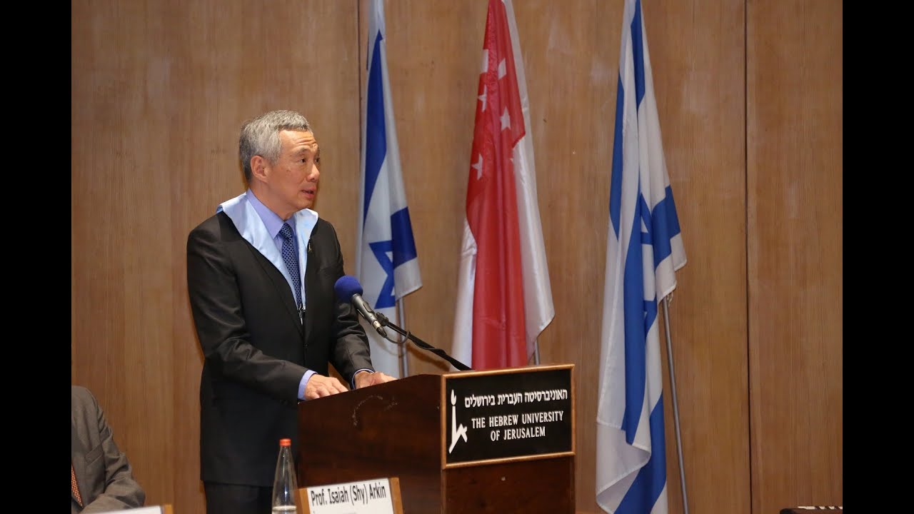 PM Lee Hsien Loong at the Conferment Ceremony at the Hebrew University