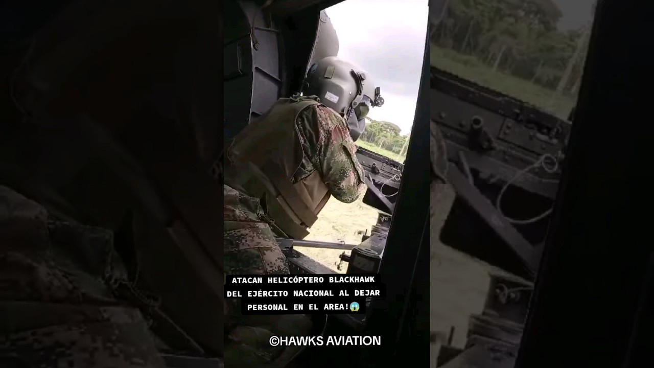 😱Atacan Blackhawk del Ej&eacute;rcito al llegar al &aacute;rea de operaciones  #army #reels #ejercito #shorts #ejc